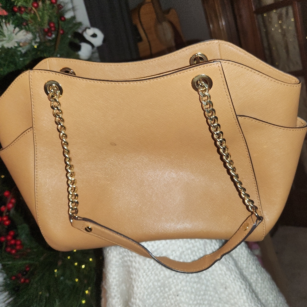 Michael Kor Leather chain link shoulder bag - Picture 4 of 16